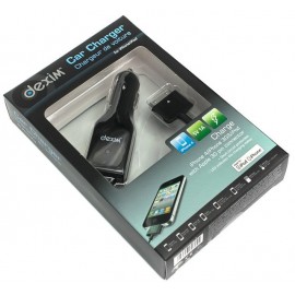 Dexim DCA022A-B Black  Автомобильное ЗУ, черная