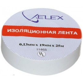 Изолента бел. (0,13мм*19мм*25м)