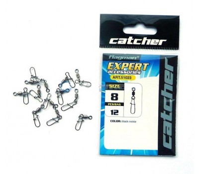 CATCHER Вертлюжок с застежкой американка № 14  12шт