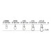 Застежка Decoy Round Snap 00, 18lb, 13 шт