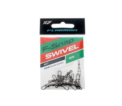 Вертлюг с застежкой американка Flagman Swivel-F Snap #12