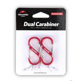 Карабин Naturehike S-Type NH20GS004 Red 5cm (2шт)