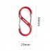 Карабин Naturehike S-Type NH20GS004 Red 5cm (2шт)