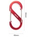 Карабин Naturehike S-Type NH20GS004 Red 8cm