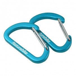 Карабин Naturhike D-shaped 4cm (2packs) NH15A004-H (Blue)