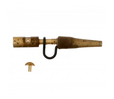 CARP PRO Клипса безопасная Metallic Lead Clips+Tail Rubbers Camo c фиксатором 5шт