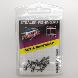 Безузловая застежка STEALER NOT-A-KNOT SNAP L (10 шт.)