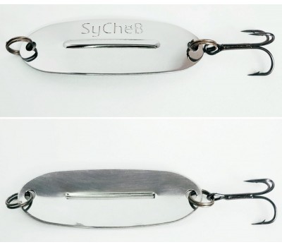 Блесна колебалка Канадская универсальная цвет серебро длина 58мм;8,3гр.(глянцевая)