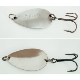 Блесна колебалка Ложка цвет серебро длина 45мм,13гр.(матовая)