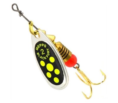 Блесна Mepps Black Fury AG/CH (серебро/chartreuse) №2 (4.5г)
