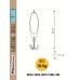 Блесна Mottomo Skill Blade 10.5g Silver Blue