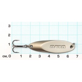 Блесна КАСТМАСТЕР 10,5г, 70мм, матовое серебро, тр.Mustad...