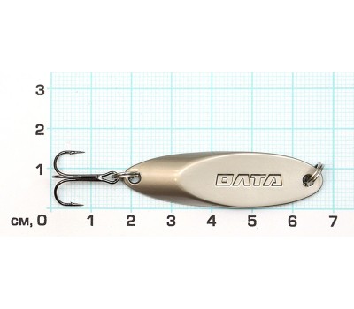 Блесна КАСТМАСТЕР 10,5г, 70мм, матовое серебро, тр.Mustad №8, цветной металл