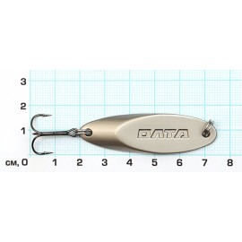 Блесна КАСТМАСТЕР 14г, 70мм, матовое серебро, тр.Mustad №6, цветной металл