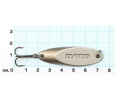Блесна КАСТМАСТЕР 14г, 70мм, матовое серебро, тр.Mustad №6, цветной металл