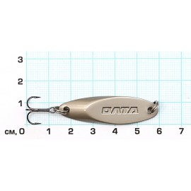 Блесна КАСТМАСТЕР 7г, 70мм, матовое серебро, тр.Mustad №1...