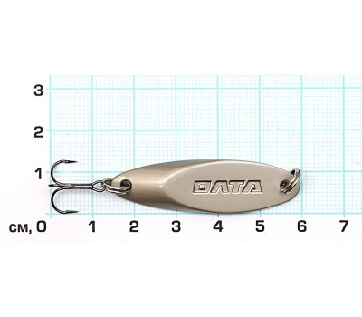 Блесна КАСТМАСТЕР 7г, 70мм, матовое серебро, тр.Mustad №10, цветной металл