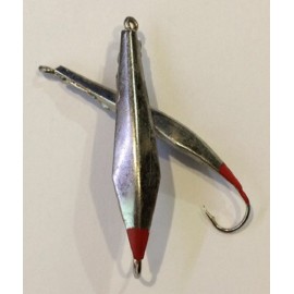 Блесна Mildaz зим.  1 кр.большая никель