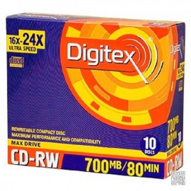 CD-RW80 Digitex 700mb slim (10pcs) 16-24x