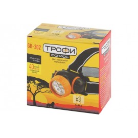 Фонарь Трофи налобный 7Led, 3xAAA, карт GB-302
