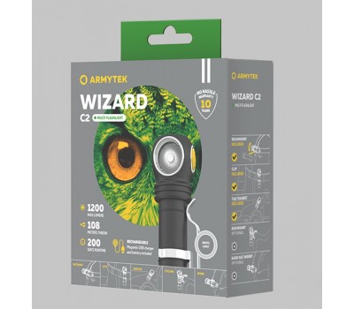 Фонарь Armytek Wizard C2 Magnet USB Белый