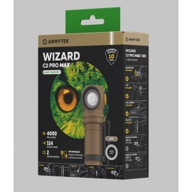 Фонарь Armytek Wizard C2 Pro Sand Белый