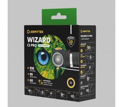 Фонарь Armytek Wizard C1 Pro Magnet USB Теплый