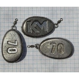 грузило KM искусственный камень 70g № 3