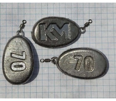 грузило KM искусственный камень 70g № 3