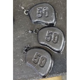грузило KM искусственный камень 50g №4 черный