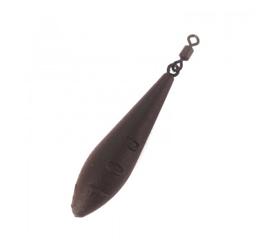 Грузило FLAGMAN Long Cast с вертлюгом 100г brown ВР