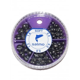 Грузила Salmo ДРОБЬ SOFT мягк. 5 секц. 0.4-1,6г 60г набор 2