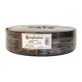 Кабель ALPHABOX RG-6 100m Lite Black PVC