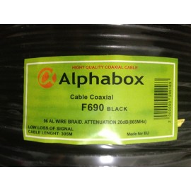 Кабель Alphabox F690 305m Black