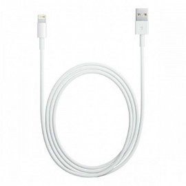 USB Кабель круглый DeTech для iPhone 5/6 White 1.0м