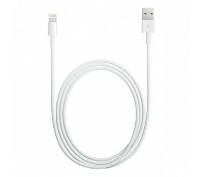 USB Кабель круглый DeTech для iPhone 5/6 White 1.0м