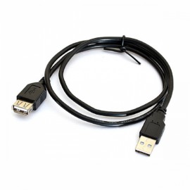 Кабель DeTech USB 2.0 AM/AF 24AWG 0.8м, удлинитель