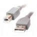 Gembird CCP-USB2-AMBM-6G Grey  Кабель USB2.0 AM/BM 1.8м. премиум, серый