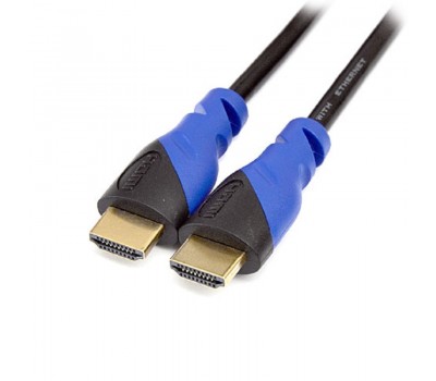 Кабель DeTech HDMI A-A V1.4 Black-Blue 3M