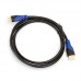 Кабель DeTech HDMI A-A V1.4 Black-Blue 3M