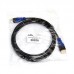 Кабель DeTech HDMI A-A V1.4 Black-Blue 3M