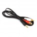 Кабель DeTech  Audio 3.5mm  на 2RCA -  (1.8m)