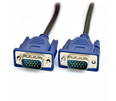 Кабель DeTech VGA M-M 30AWG 2 ferrites 1.8M