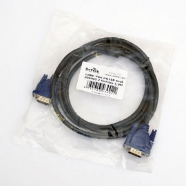 Кабель DeTech VGA M-M 30AWG 2 ferrites 3M