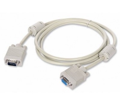 Кабель CC-PPVGAX 5м HD15M/HD15F с двумя ферритовыми кольцами (УдлинительVGA)