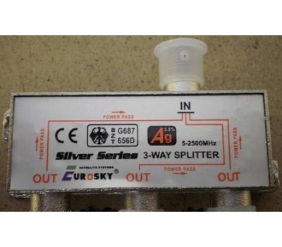 Split 3 way 5 - 2500МГц с проходом питания EUROSKY