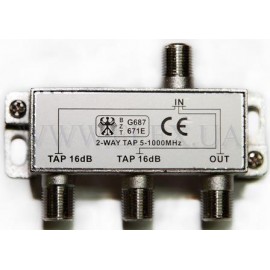 TAP 2/16  2- Way  5-1000 MHz