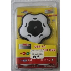 Разветвитель USB2.0 Hub 4-х портовый  Свет Цветок Design