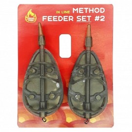 OGON FISH In line Method Feeder Set #2 2 кормушки  80+80 gr
