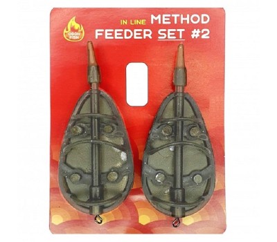 OGON FISH In line Method Feeder Set #2 2 кормушки  90+90 gr